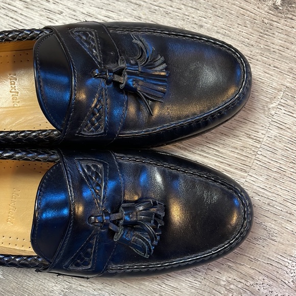 Allen Edmonds Loafers Shoes 9.5 D Maxfield Black Tassel Slip On USA Office - Picture 5 of 10
